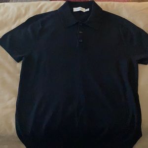Coach Cotton Blend Short Sleeve Sweater - Sz Small
